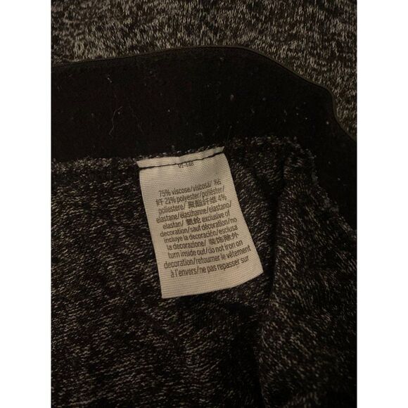 Pink women's soft dark grey elastic waist tapered ankle sleepwear pants size Lg - Picture 6 of 9